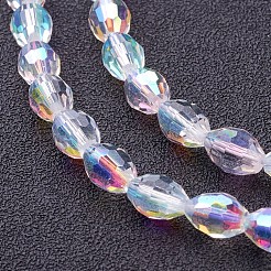 Electroplate Glass Beads Strands&nbsp;X-GC886Y-3