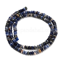 Natural Sodalite Beads Strands&nbsp;G-Z110-B20-2x4mm