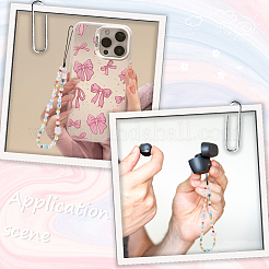Resin Lanyard Wrist Strap Phone Star Charms Straps&nbsp;DIY-WH20003-12