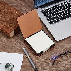 PU Leather & Plastic Memo Note Pad Holder&nbsp;AJEW-CL0003-61B