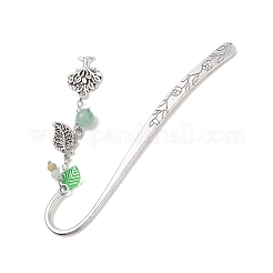 Tree & Leaf Alloy Pendants Bookmark&nbsp;AJEW-JK00395