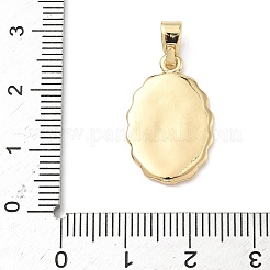 Brass Pendants&nbsp;ZIRC-I356-11G-02