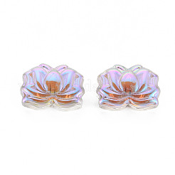 Electroplate Transparent Glass Beads&nbsp;X-GLAA-T022-10-B01