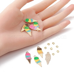 Summer Theme Alloy Enamel Pendants&nbsp;ENAM-YW0002-86G
