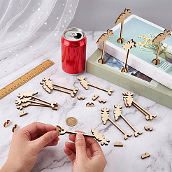 15Pcs Wood Menu Selection Sign&nbsp;AJEW-FG0005-87B