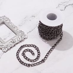 Aluminium Twisted Curb Chains&nbsp;CHA-YW0001-02