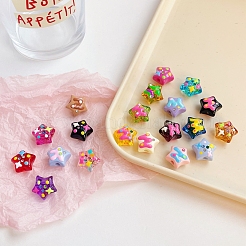 Enamel Acrylic Beads&nbsp;X-MACR-K341-04