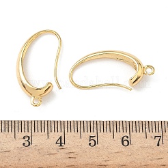 Oval Brass Earring Hooks&nbsp;KK-Z136-34G