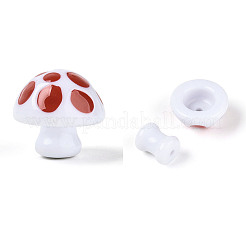 2Pcs Opaque Acrylic Enamel Beads&nbsp;MACR-N018-15A
