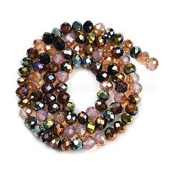 Electroplate Glass Beads Strands&nbsp;EGLA-B011-06A-6x5mm