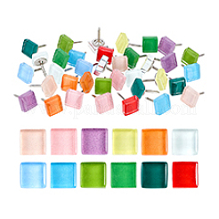 36Pcs 12 Colors Iron Drawing Pins&nbsp;AJEW-PH01677