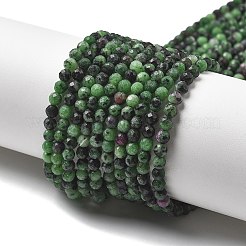 Natural Ruby in Zoisite Bead Strands&nbsp;G-P213-35