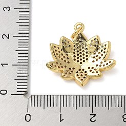 Rack Plating Brass Micro Pave Cubic Zirconia Pendants&nbsp;KK-K392-56G