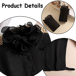 1Pc Detachable Chiffon Shirt Women False Collar&nbsp;AJEW-CY0001-38B