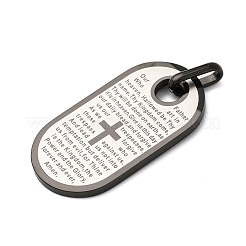 304 Stainless Steel Pendants&nbsp;STAS-P421-12EB
