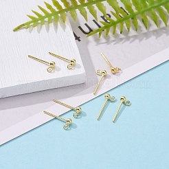 925 Sterling Silver Ear Stud Findings&nbsp;STER-K167-042A-G