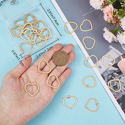 30PCS 201 Stainless Steel Pendants&nbsp;STAS-BBC0002-34