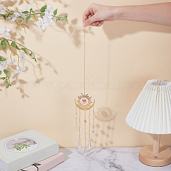 1Pc Glass Cone Hanging Suncatchers&nbsp;HJEW-AR0001-17