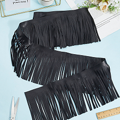 2M PU Leather Suede Fringe Trim&nbsp;AJEW-CY0001-58A-01