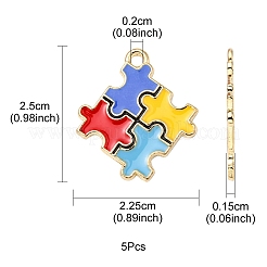 Alloy Enamel Pendants&nbsp;ENAM-YW0002-39B