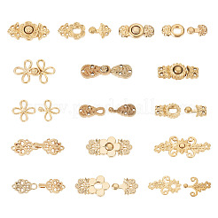 16 Pairs 8 Styles Alloy Adjustable Jean Button Pins&nbsp;DIY-TA0013-13