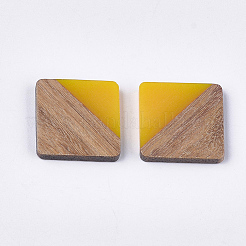 Resin & Walnut Wood Cabochons&nbsp;LS-RESI-S358-A-90A