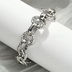 304 Stainless Steel Rolo Chain Bracelets for Women&nbsp;BJEW-S176-01P-B