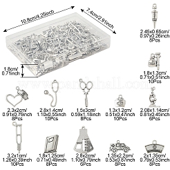 100Pcs 12 Styles Tibetan Style Zinc Alloy Pendants&nbsp;TIBEP-FS0001-39