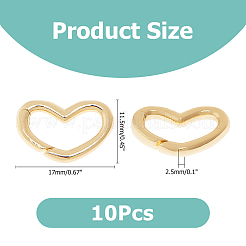 10Pcs Brass Spring Gate Rings&nbsp;KK-HS0001-68