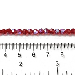 Electroplate Transparent Glass Beads Strands&nbsp;EGLA-A035-T4mm-L07