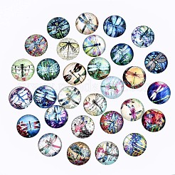 Glass Cabochons&nbsp;GGLA-S036-07