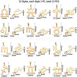 Golden Plated 304 Stainless Steel Pendants&nbsp;STAS-UN0003-67G
