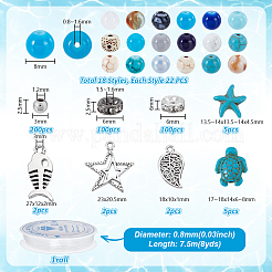 Ocean Theme DIY Bracelets Making Kits&nbsp;DIY-PH0031-41