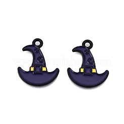 Halloween Theme Spray Painted Alloy Enamel Pendants&nbsp;ENAM-T020-09L
