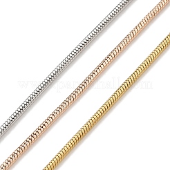 304 Stainless Steel Multi Layered Round Snake Chain Necklaces&nbsp;NJEW-H043-11MC