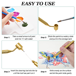 Aluminum Slanting Fine Line Paint Pen&nbsp;AJEW-WH20054-211G-01