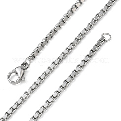 10Pcs 2.3MM 304 Stainless Steel Box Chain Necklaces&nbsp;NJEW-G203-05P