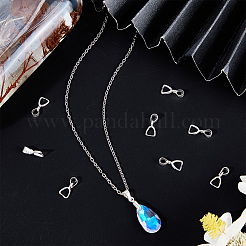 10Pcs 925 Sterling Silver Ice Pick Pinch Bails&nbsp;STER-BBC0001-29A
