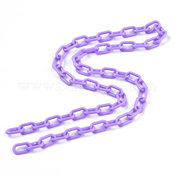 Handmade Opaque Acrylic Paperclip Chains&nbsp;X-KY-S166-002D