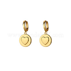 Brass Dangle Hoop Earrings&nbsp;WGC2E58-01