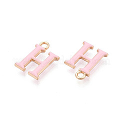 Rack Plating Alloy Enamel Pendants&nbsp;ENAM-T024-53H-G