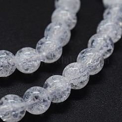 Natural Crackle Quartz Beads Strands&nbsp;G-K285-02-6mm