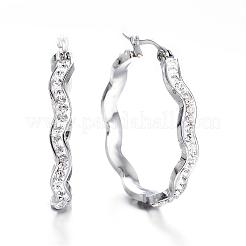 304 Stainless Steel Hoop Earrings&nbsp;EJEW-N0031-33P