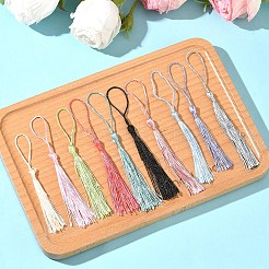 100Pcs 10 Colors Polyester Tassel Decorations&nbsp;OCOR-YW0001-21