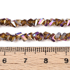 Electroplate Transparent Glass Beads Strands&nbsp;GLAA-N021-4mm-07