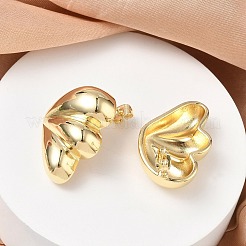 Brass Stud Earrings for Women&nbsp;KK-CBAD851-32G