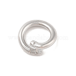 Brass Locking Jump Rings&nbsp;KK-S369-01P-03
