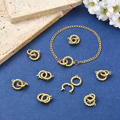 8Pcs Brass Fold Over Clasps&nbsp;KK-FS0002-19G