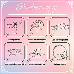 Waterproof Reflective Plastic Mirror Stickers&nbsp;DIY-WH0666-004