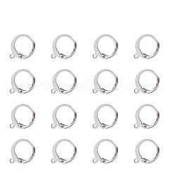 Tarnish Resistant 304 Stainless Steel Leverback Earring Findings&nbsp;STAS-I045-02